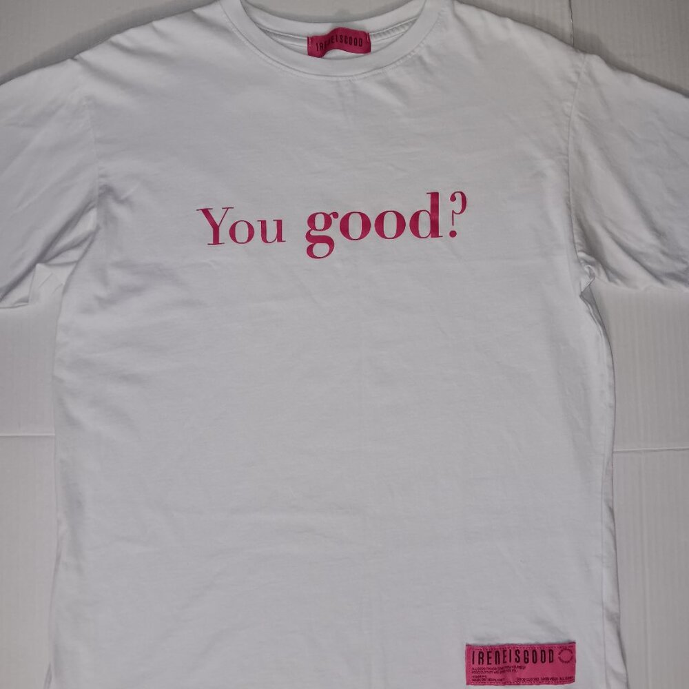 IRENEISGOOD LABEL WHITE GOOD SHORT SLEEVE T-SHIRT